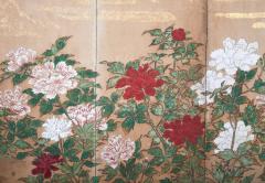 Japanese Six Panel Screen Peonies - 4687646