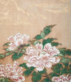 Japanese Six Panel Screen Peonies - 4687649