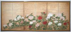 Japanese Six Panel Screen Peonies - 4688724