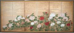 Japanese Six Panel Screen Peonies - 4688728