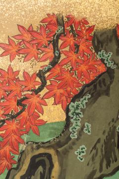 Japanese Six Panel Screen Pheasants In an Autumn Landscape - 1771308