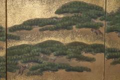 Japanese Six Panel Screen Pine Trees in the Mist - 4358672