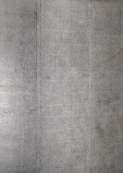 Japanese Six Panel Screen Plain Silver Leaf on Paper - 3597839