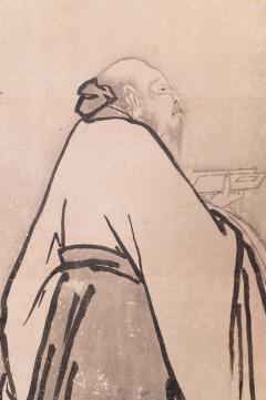 Japanese Six Panel Screen Scholars in a Bamboo Forest - 3158431