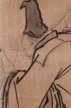 Japanese Six Panel Screen Scholars in a Bamboo Forest - 3158403