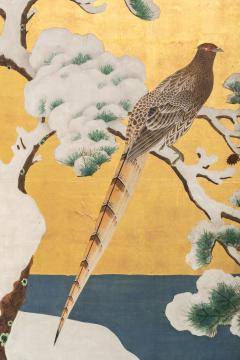 Japanese Six Panel Screen Snow Scene - 2528602