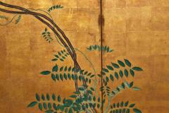 Japanese Six Panel Screen Sudare and Wisteria - 3209172
