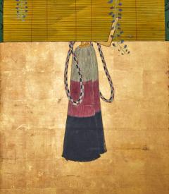 Japanese Six Panel Screen Sudare and Wisteria - 3209176