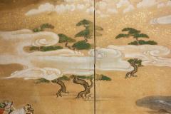 Japanese Six Panel Screen Tosa School Painting of the Battle of Yashima - 1964272