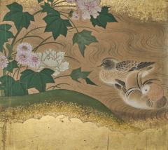 Japanese Six Panel Screen Winter into Spring - 4327520
