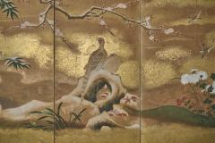 Japanese Six Panel Screen Winter into Spring - 4327543