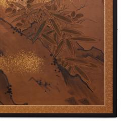 Japanese Two Panel Screen Aquatic Birds and Plants - 3085170