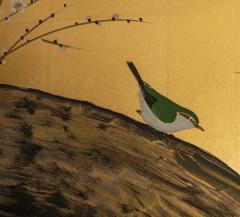 Japanese Two Panel Screen Autumn Day in the year 1931 Xinwei  - 4203052