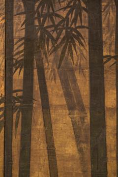 Japanese Two Panel Screen Bamboo Forest on Gold - 398780