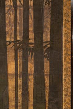 Japanese Two Panel Screen Bamboo Forest on Gold - 398781