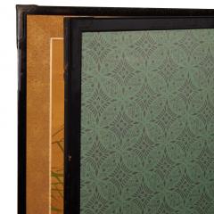 Japanese Two Panel Screen Bamboo and Manchurian Crane - 3198438