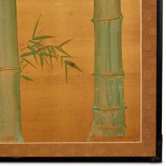 Japanese Two Panel Screen Bamboo and Manchurian Crane - 3198442