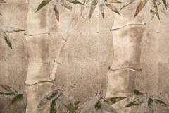 Japanese Two Panel Screen Bamboo in the Moonlight on Silver - 3398011