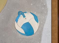 Japanese Two Panel Screen Beach Party - 4450111