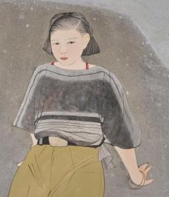 Japanese Two Panel Screen Beach Party - 4450112