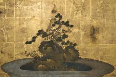 Japanese Two Panel Screen Bonsai - 4340578