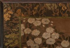 Japanese Two Panel Screen Cherry Blossoms Viewing Party - 1279932