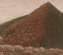 Japanese Two Panel Screen Country Farm - 4187669
