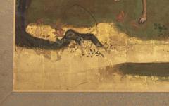 Japanese Two Panel Screen Deer in Autumn Landscape - 4170553