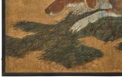Japanese Two Panel Screen European Hounds - 4512730