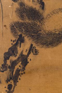 Japanese Two Panel Screen Gibbons of Folklore - 1631411