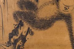 Japanese Two Panel Screen Gibbons of Folklore - 1631415