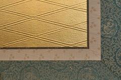 Japanese Two Panel Screen Gold Lattice - 4250989