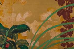 Japanese Two Panel Screen Late Summer Into Fall - 1523956