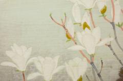 Japanese Two Panel Screen Magnolia Tree in Bloom - 1320017