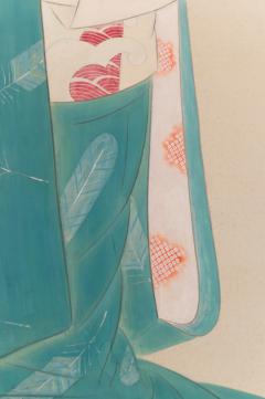 Japanese Two Panel Screen Mother and Child at Bedtime - 3158416