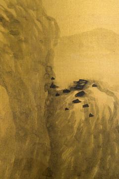 Japanese Two Panel Screen Mountains in the Mist - 1930200