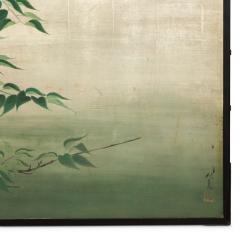 Japanese Two Panel Screen Owl in the Wild - 3257623