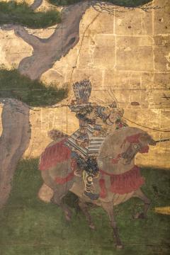 Japanese Two Panel Screen Painting of Three Screens - 3128398
