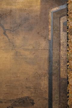 Japanese Two Panel Screen Painting of Three Screens - 3128415