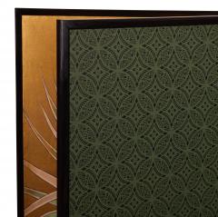Japanese Two Panel Screen Palm Tree Design by Sho Ho - 2947277
