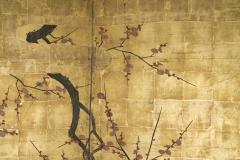 Japanese Two Panel Screen Plum Blossom in the Mist - 4327472