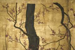 Japanese Two Panel Screen Plum Blossom in the Mist - 4327498