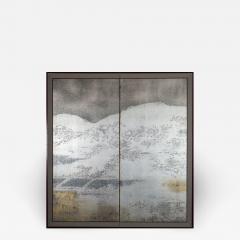 Japanese Two Panel Screen Scenes of Kyoto and the Higashiyama Hills - 1269355