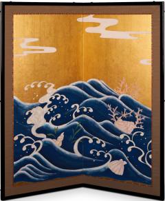 Japanese Two Panel Screen Seaside Dream - 2947186