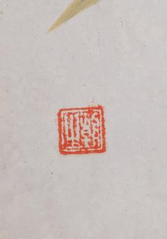 Japanese Two Panel Screen Snow Flakes Falling in the Forest - 3138359