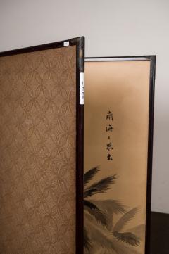 Japanese Two Panel Screen South Seas Fire Dancers - 3164813