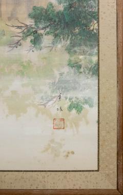 Japanese Two Panel Screen Spring Mist in Kyoto - 3198430