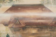 Japanese Two Panel Screen Spring Mist in Kyoto - 3198433