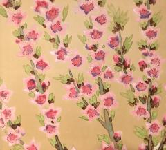 Japanese Two Panel Screen Summer Flowers - 1292257