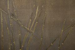 Japanese Two Panel Screen Wetlands Flora on Silver Leaf - 3096272